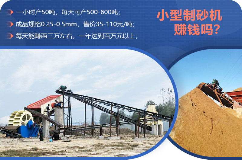小型制砂機(jī)賺錢嗎？小型制砂機(jī)圖片及價格