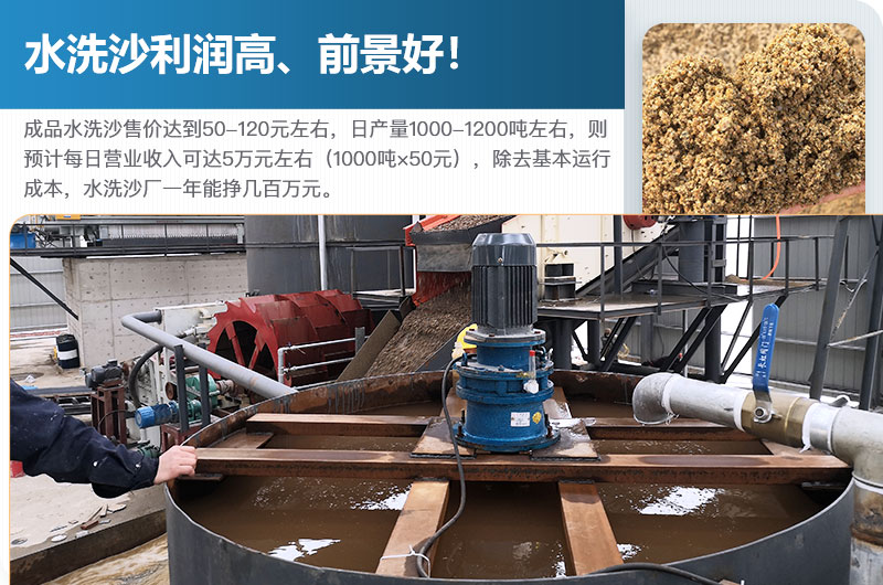 水洗砂的原料是什么？水洗沙一年能掙多少錢？